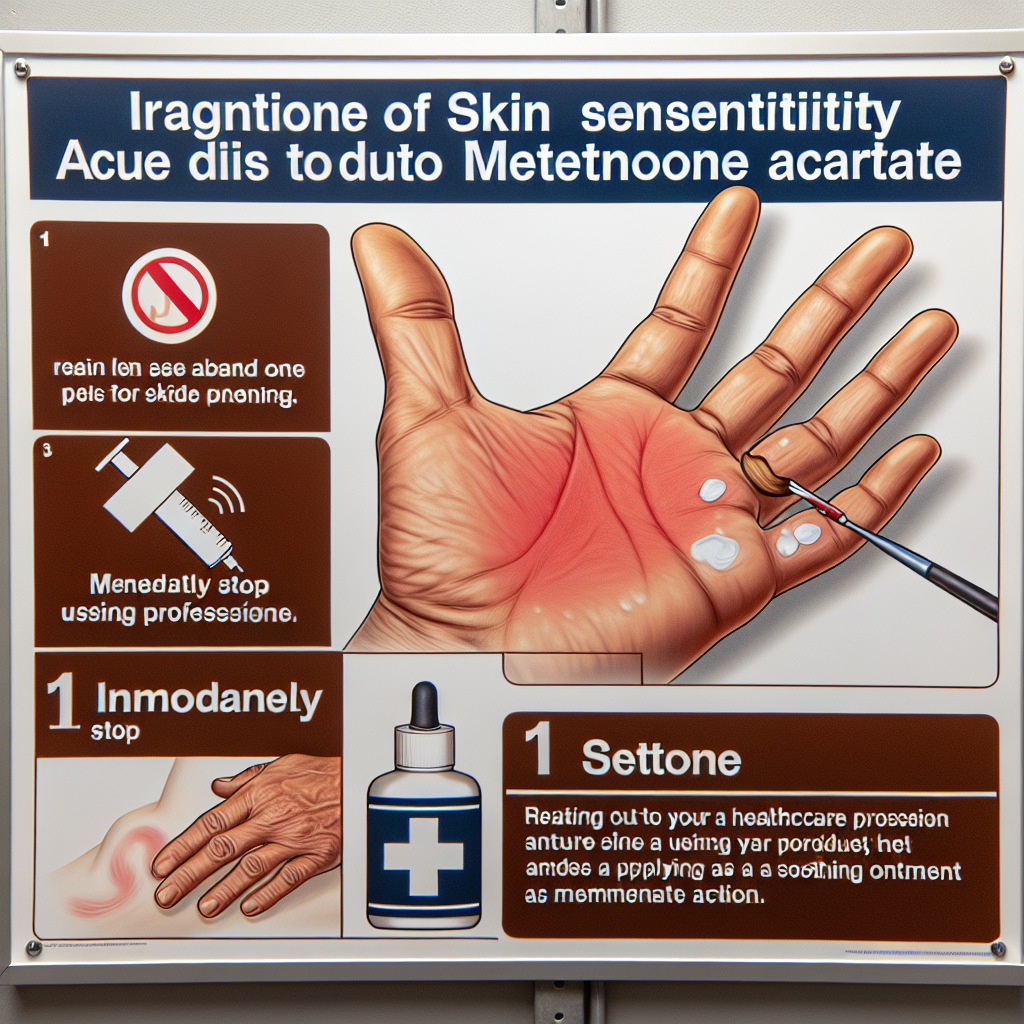 Qué hacer si Acetato de metenolona causa sensibilidad en la piel