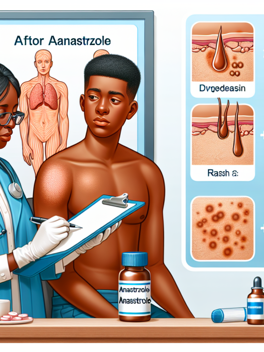 Efectos sobre la piel tras usar Anastrozol