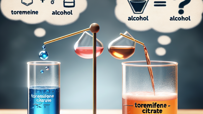 Qué ocurre al mezclar Citrato de toremifeno con alcohol