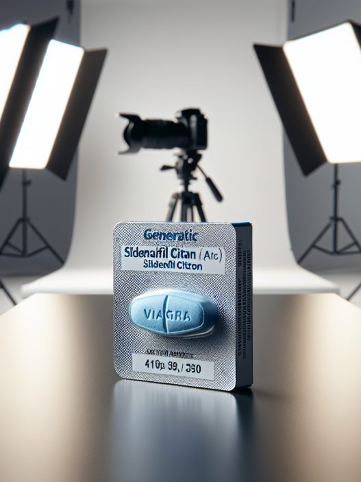 Sildenafil Citrate (Viagra generic) en preparación para sesiones fotográficas