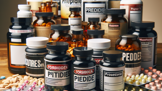 Suplementos prohibidos con Preparados de péptidos